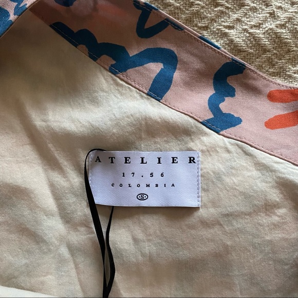 Anthro Atelier one sleeve Nadia floral romper lavender purple M - Picture 13 of 15